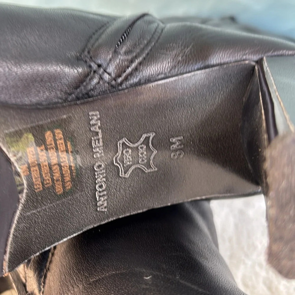 EUC ANTONIO MELANI Black Percy Boots Size 8 - Picture 6 of 7
